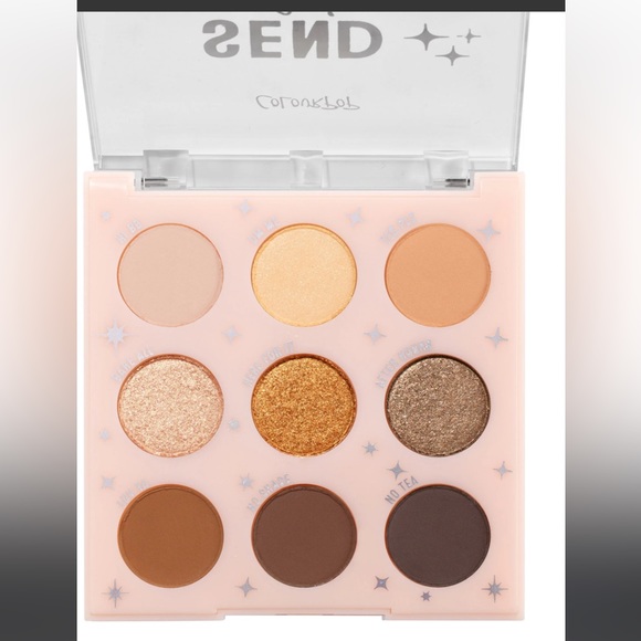 ColourPop For Target Pressed Powder Eyeshadow Palette - Send Nudes - Vibe Check - Picture 3 of 4